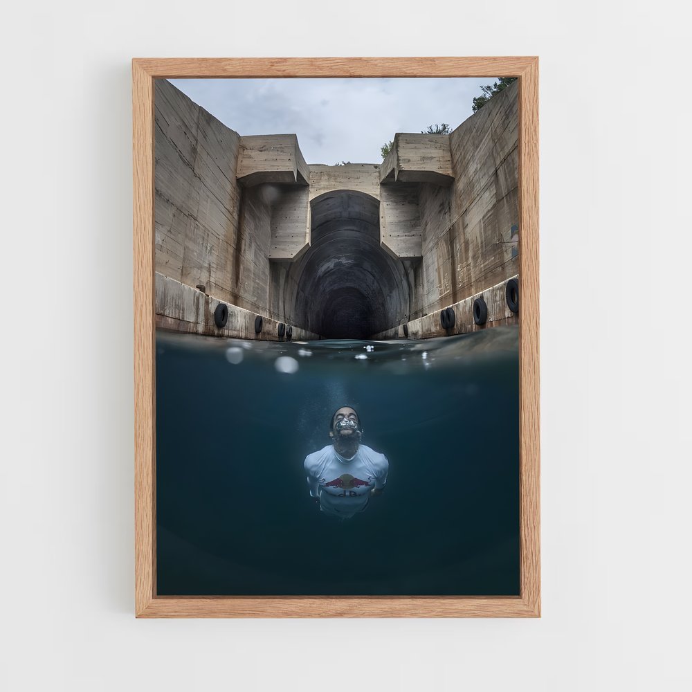 Poster Plongée Mystique – affiche Plongeon de falaise (vue 4)